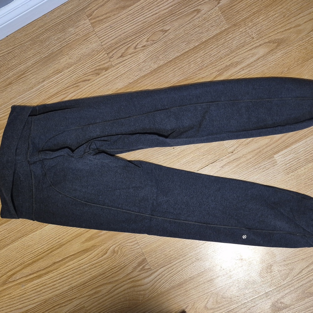 Lululemon Athletica After Asana Charcoal Lounge Pants Size 6 - Picture 4 of 6